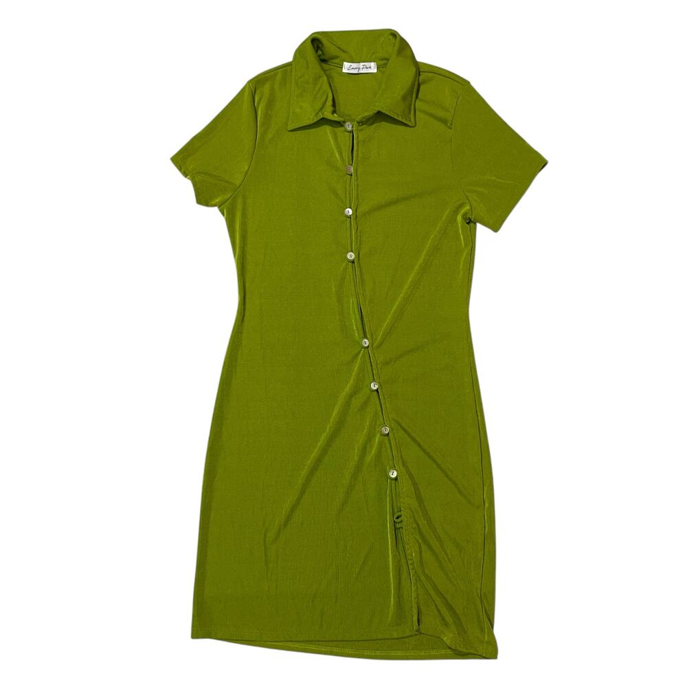Emory Park Shirt Dress - Green - Large